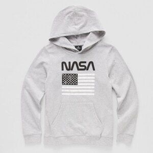 Little & Big Boys NASA Fleece Hoodie, Xx-small (4-5), Gray